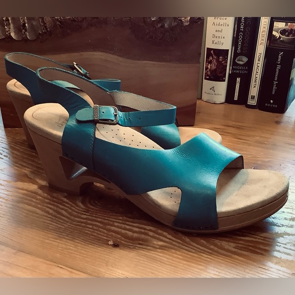 DANSKO WOOD TASHA HEEL SANDAL EU 42 - US 11 - Picture 3 of 6